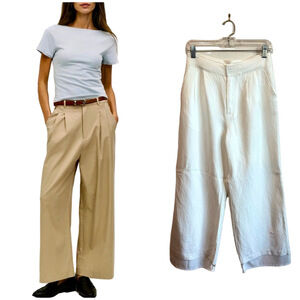 MOD REF ‘The Garner’ Wide Leg Pleated Front Trouser